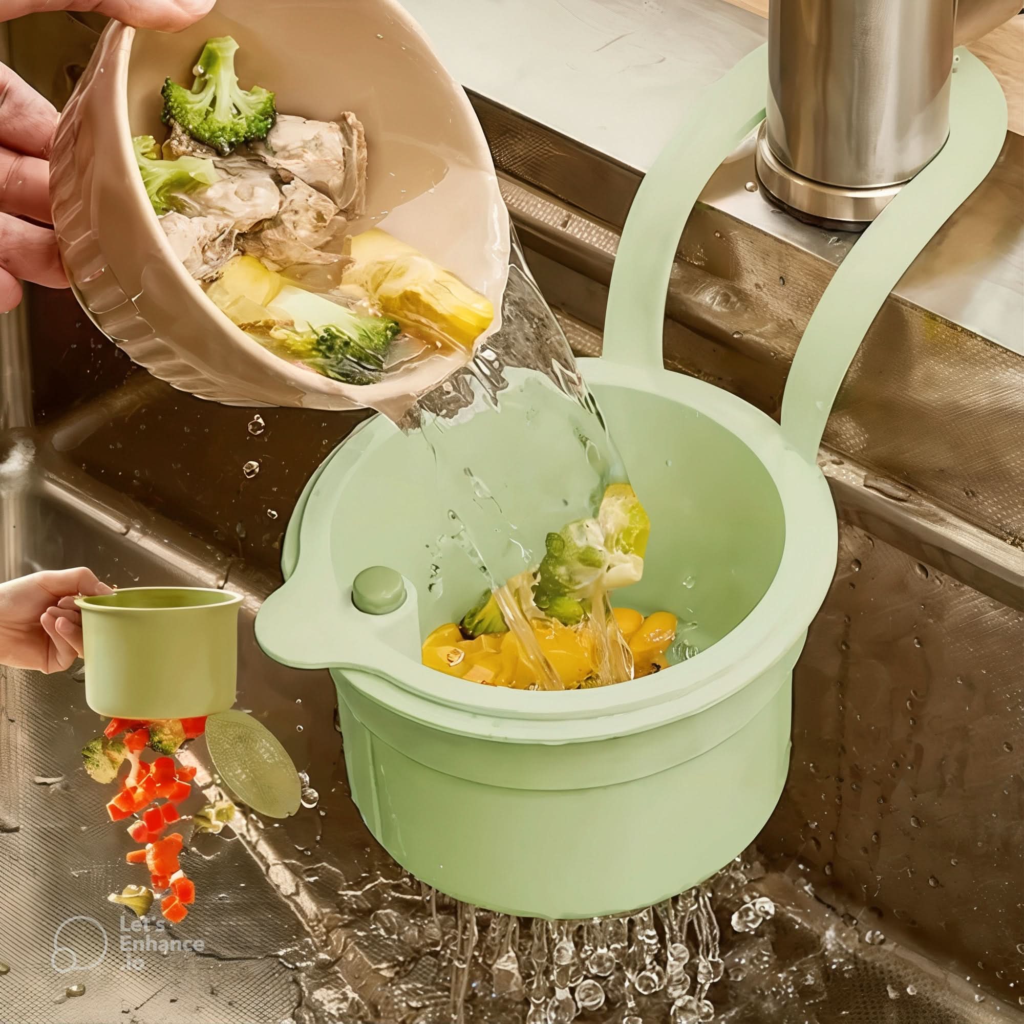 2 in 1 Kitchen Strainer Cum Basket