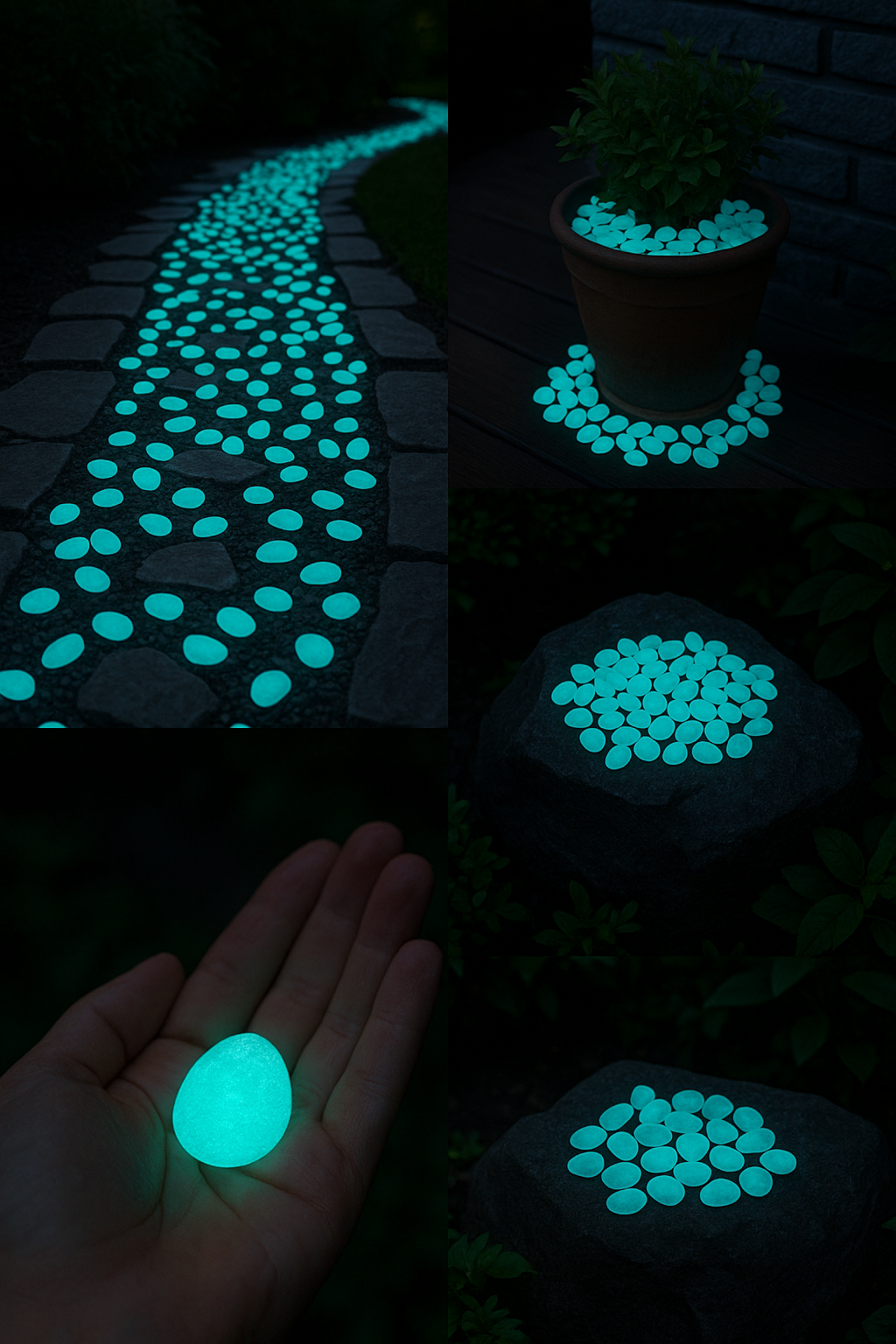 Glowing Stones Glow In Dark (Pack Of 100 pcs)